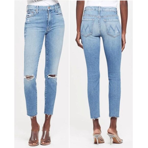 MOTHER High Waisted Looker Ankle Fray Size 25 NWT - Picture 1 of 8